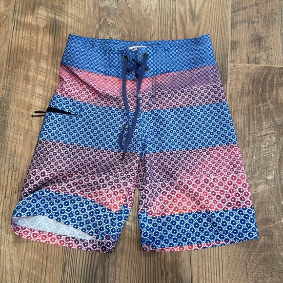 Just Bones Boardwear Boys Printed Swim Trunks Size 8 - Picture 7 of 9